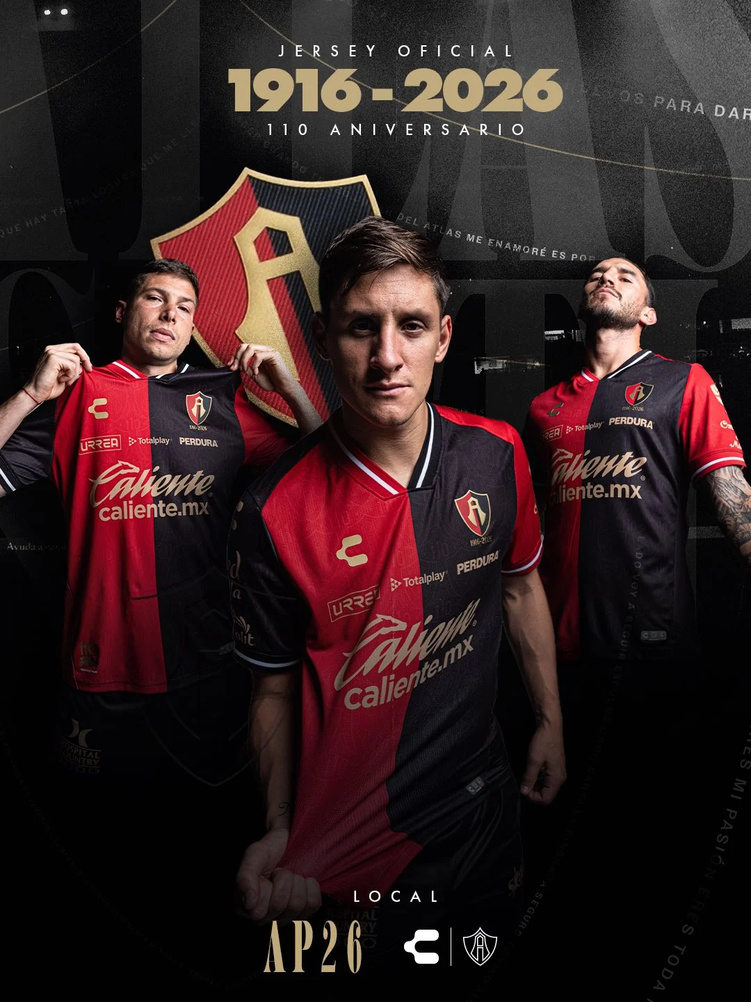 Jersey oficial 110 aniversario de Atlas FC